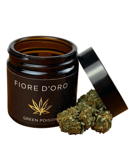 Green Poison-Mostly Indica-relaxing effects-Fiore Doro